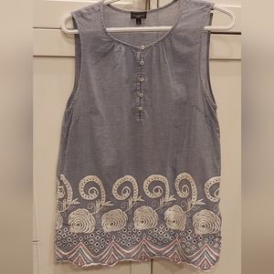 Talbots sleeveless top